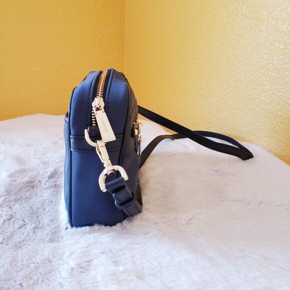 Michael Kors Jet Set Charm Women's Navy Blue Crossbody Bag Nylon Leather Trim - Picture 7 of 16
